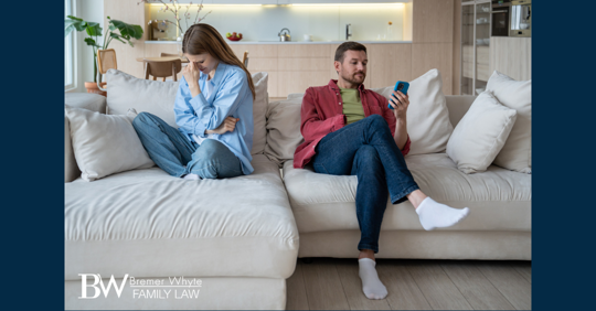 Image of wife and husband disagreement