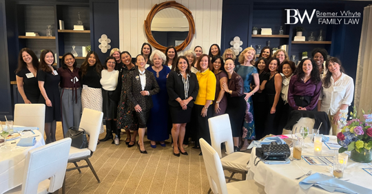 Group image of attendees at Women for Justice Giving Circle gathering