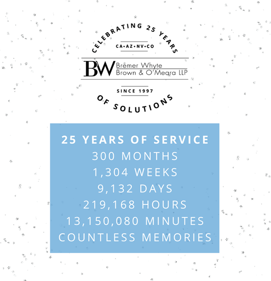 BWB&O Celebrates its 25th Anniversary Week!